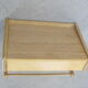 Scandinavian oak wall shelf