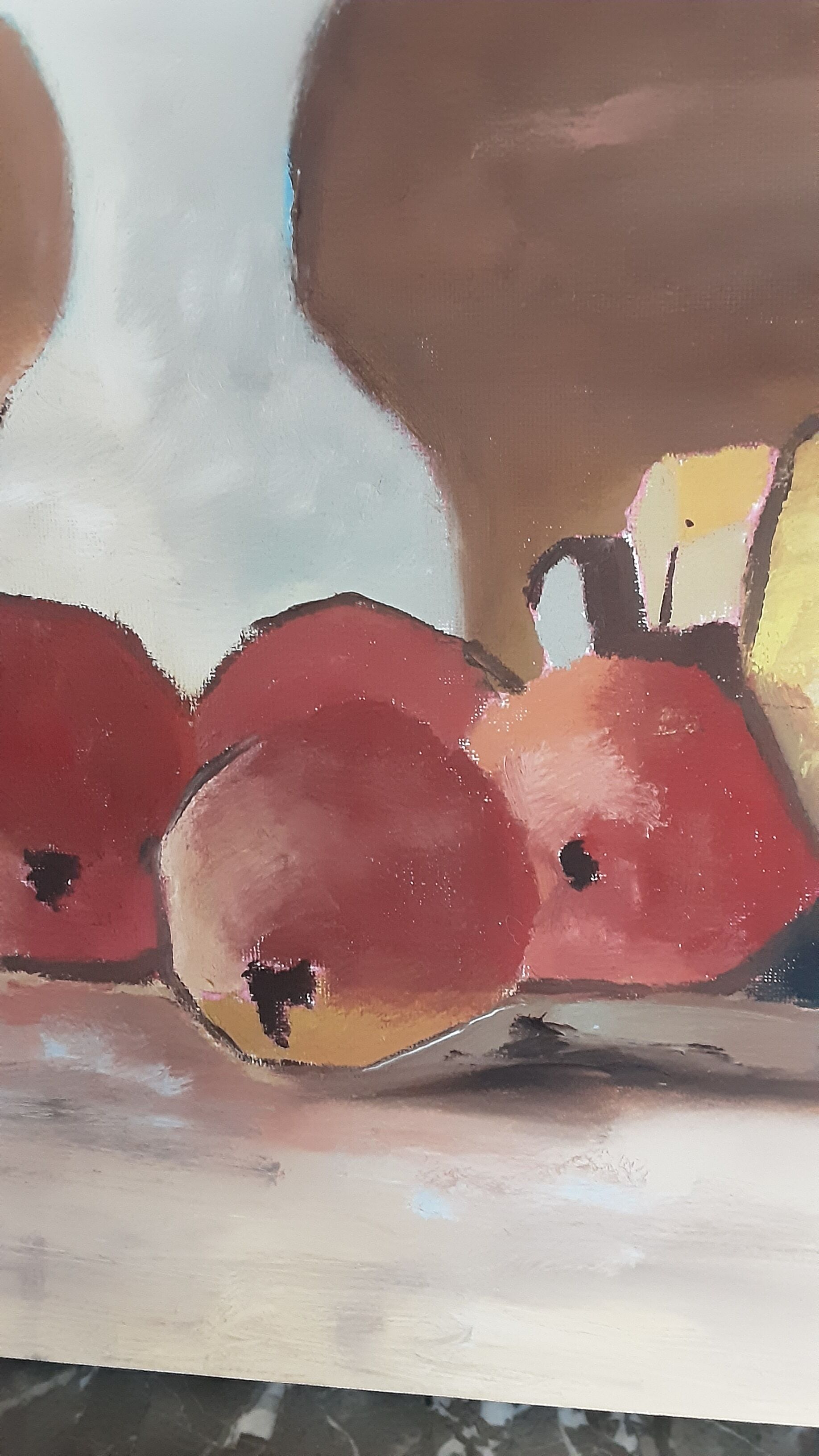 Toile acrylique nature morte - signée