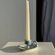 Light blue Moustiers candlestick H5 D12.5