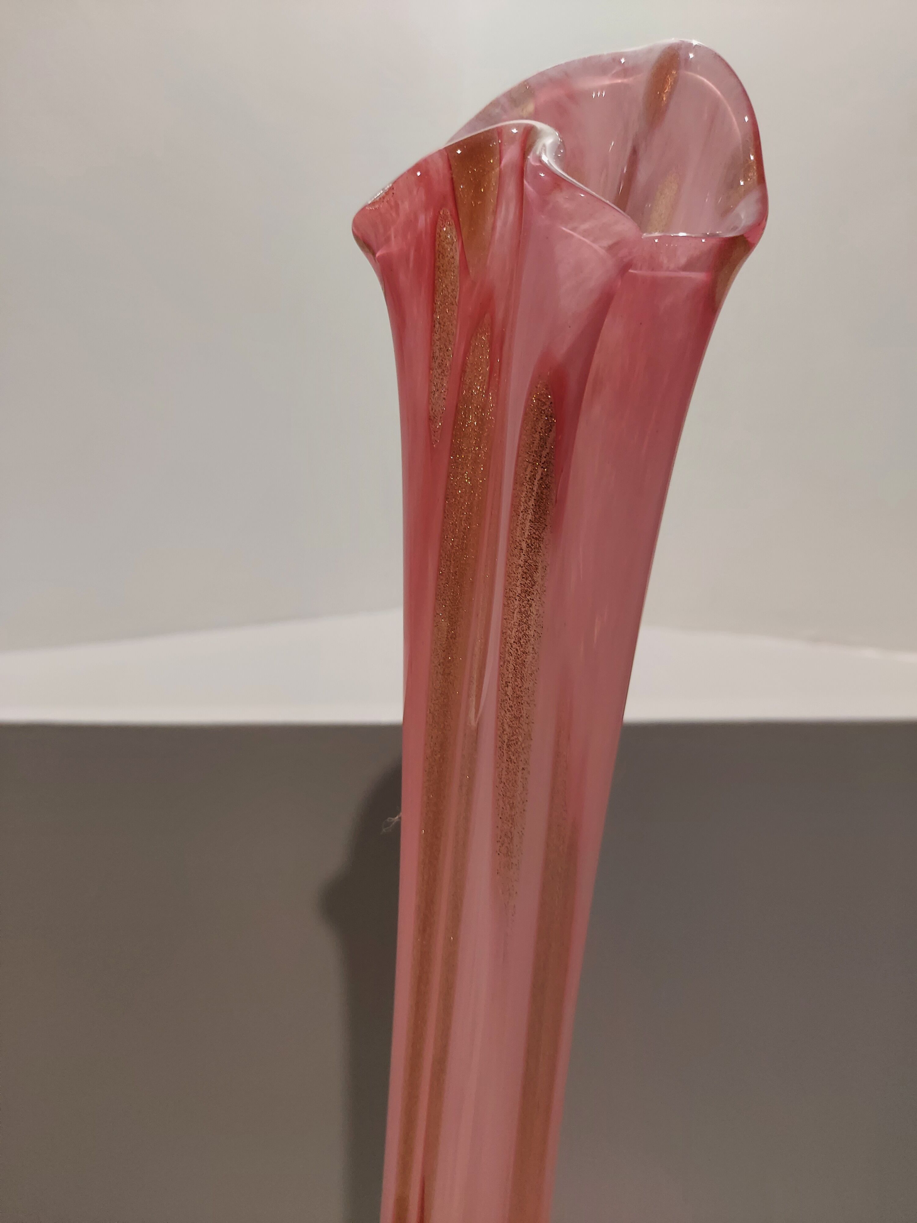 Soliflore in blown glass of art Eze