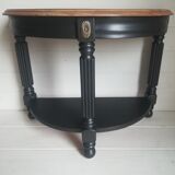 Small half-moon side table