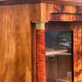 Empire Style Mahogany Display Cabinet/Bookcase, 19th Century