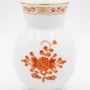 Vase balustre rouge par Meissen, 1960