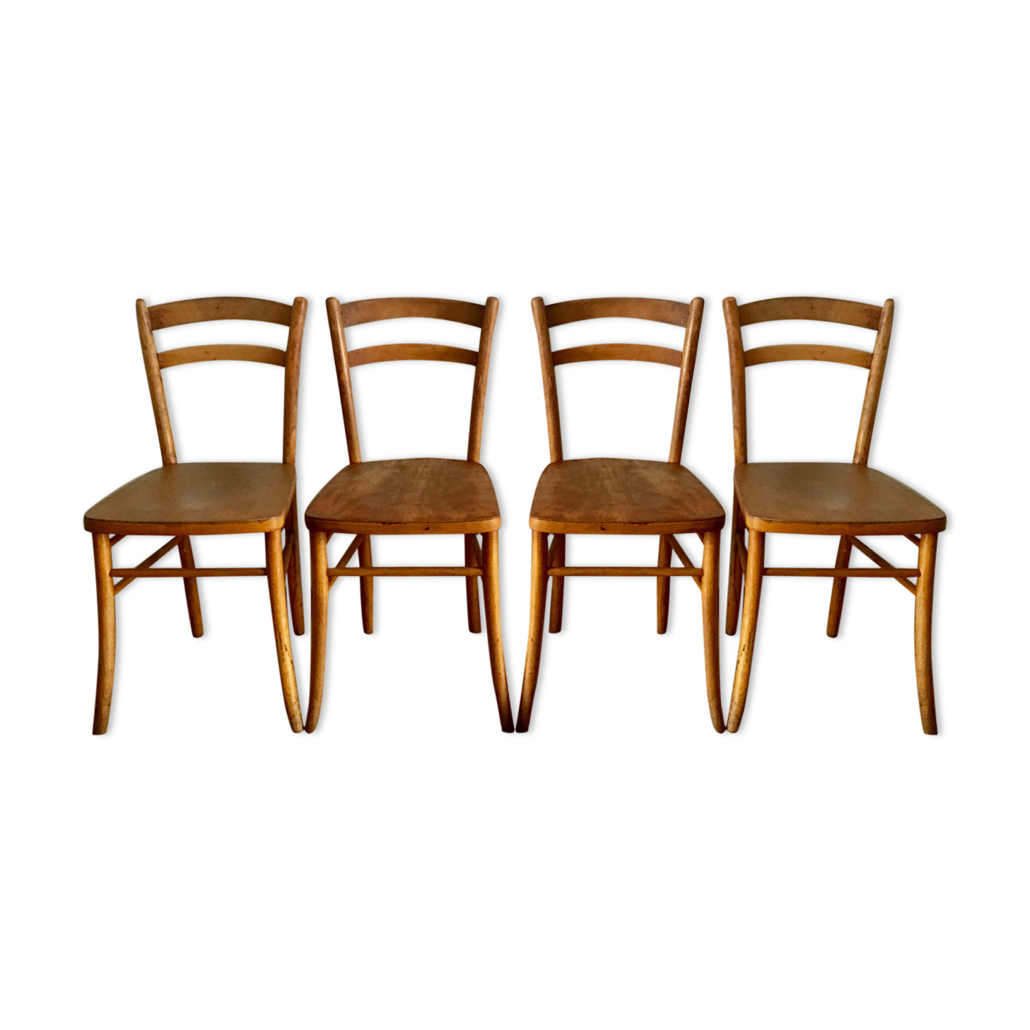 4 vintage bistro chairs