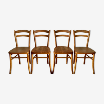 4 chaises bistrot vintage