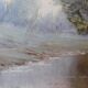 Oil on old landscape panel