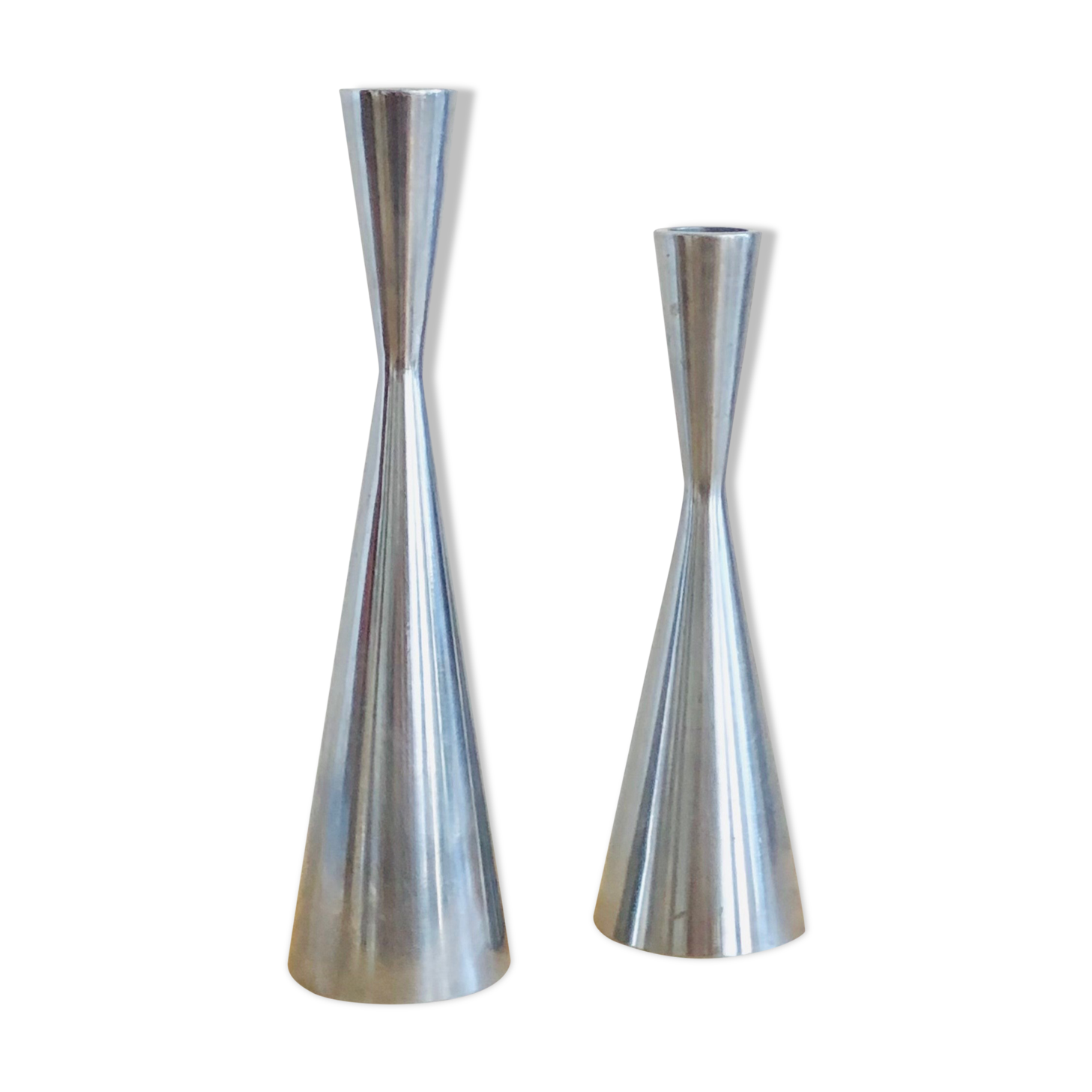 Duo of Diabolo candle holders by Erika Pekkari for Ikea 1990