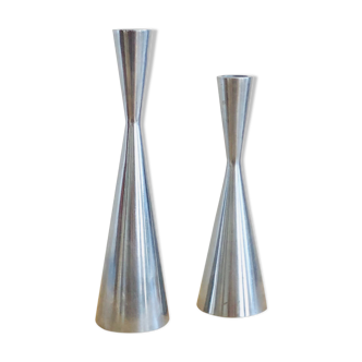 Duo of Diabolo candle holders by Erika Pekkari for Ikea 1990