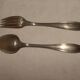 silver-plated children's cutlery set weighing 60 grams with case