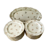 Set of 24 plates and 1 dish Limoges