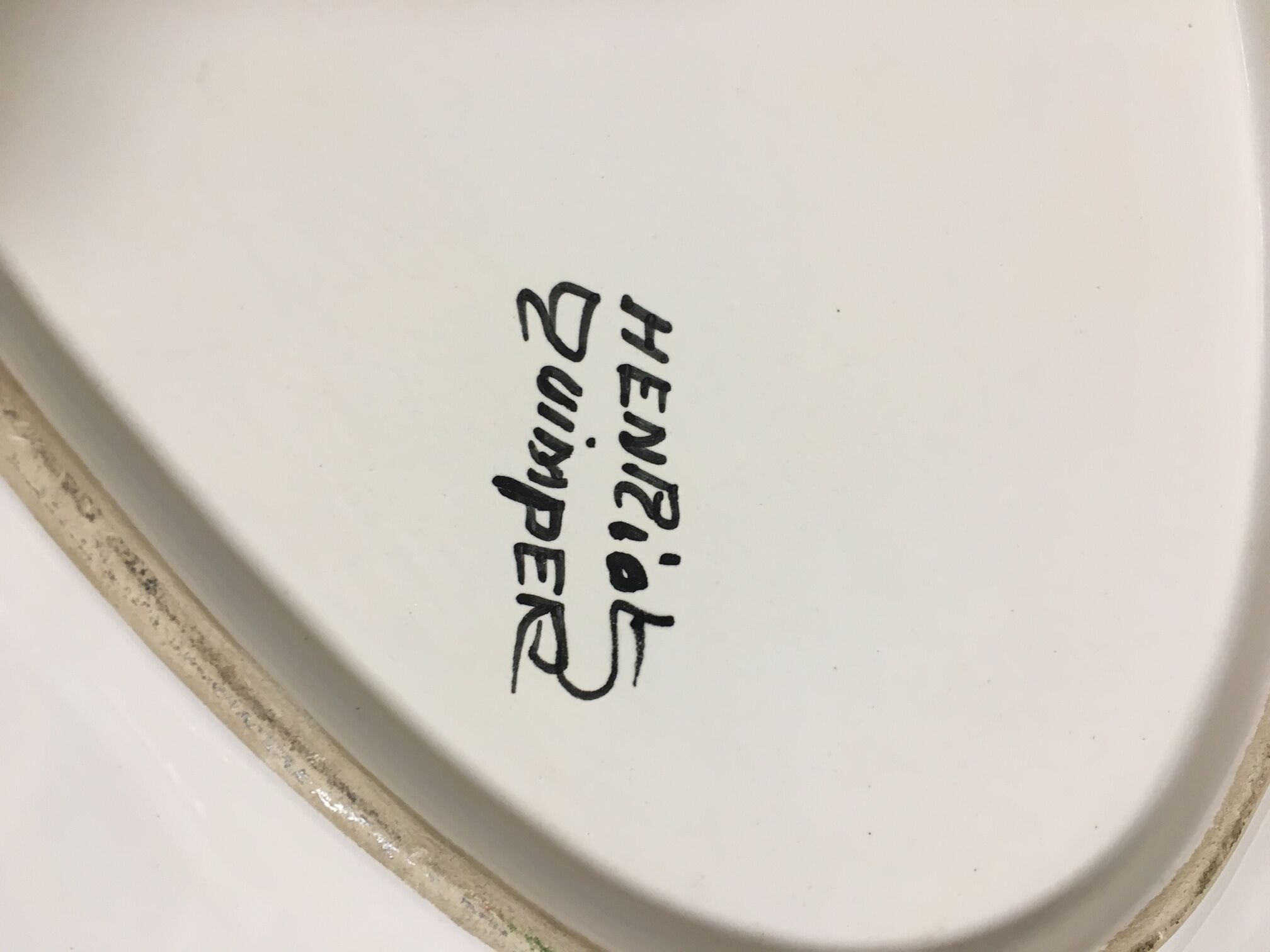 Fish dish henriot quimper