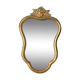 Gilded wooden mirror assembly and its wall console