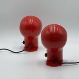 Pair of Table Lamps 'Panda' by Ambrogio Pozzi for Harveiluce, 70s