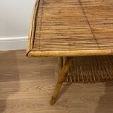 Table basse rotin