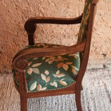Armchair wood, fabric