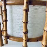 Bamboo and glass lamp