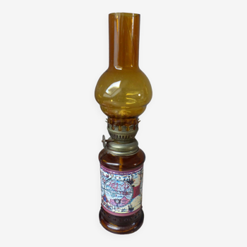 Ancienne lampe à huile mappe monde fabriquée à Honk Kong