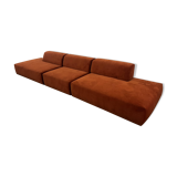 Pillow system sofa in rust color - MYCS