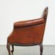 Fully restored antique sheepskin armchair