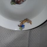 2 bowls of porridge child porcelain of Limoges art deco period