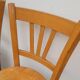Série de 4 chaises de bistrot restaurant ancienne 1950