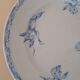 Plate faience luneville kg blue tulips