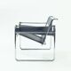 Wassily b3 lounge chair in grey by Marcel Breuer