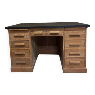 Large oak desk