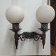 Paire d'appliques mural en fer