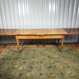 Farm table with built-in extensions 336 cm