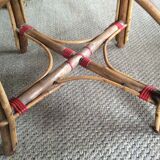 Rattan side table