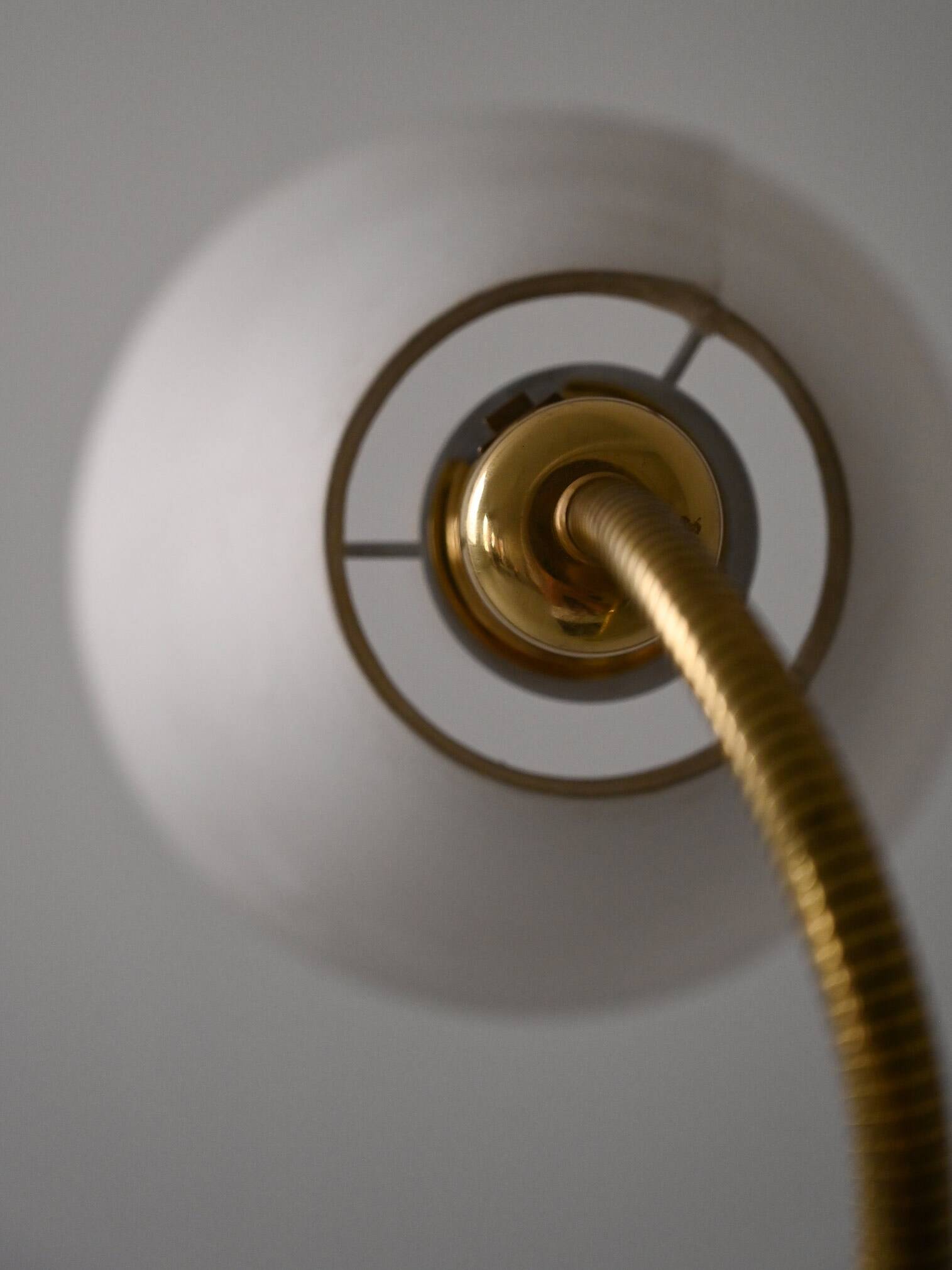 Scandinavian vintage gold floor lamp