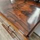 1940s Art Decò sideboard in walnut burl with mirror