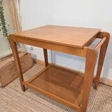 Art deco double top side table