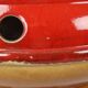 Large Red and Yellow Ceramic Lamp Base, Kil, Scandinavia, 51 cm