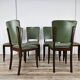 Set of 8 Art Decò oak dining chairs, 1950