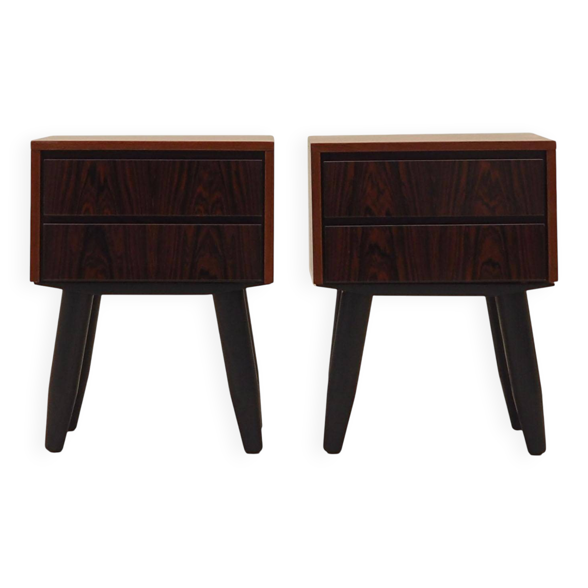 Set of rosewood bedside cabinets, Danish design, 1970s, production: Denmark