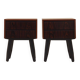 Set of rosewood bedside cabinets, Danish design, 1970s, production: Denmark