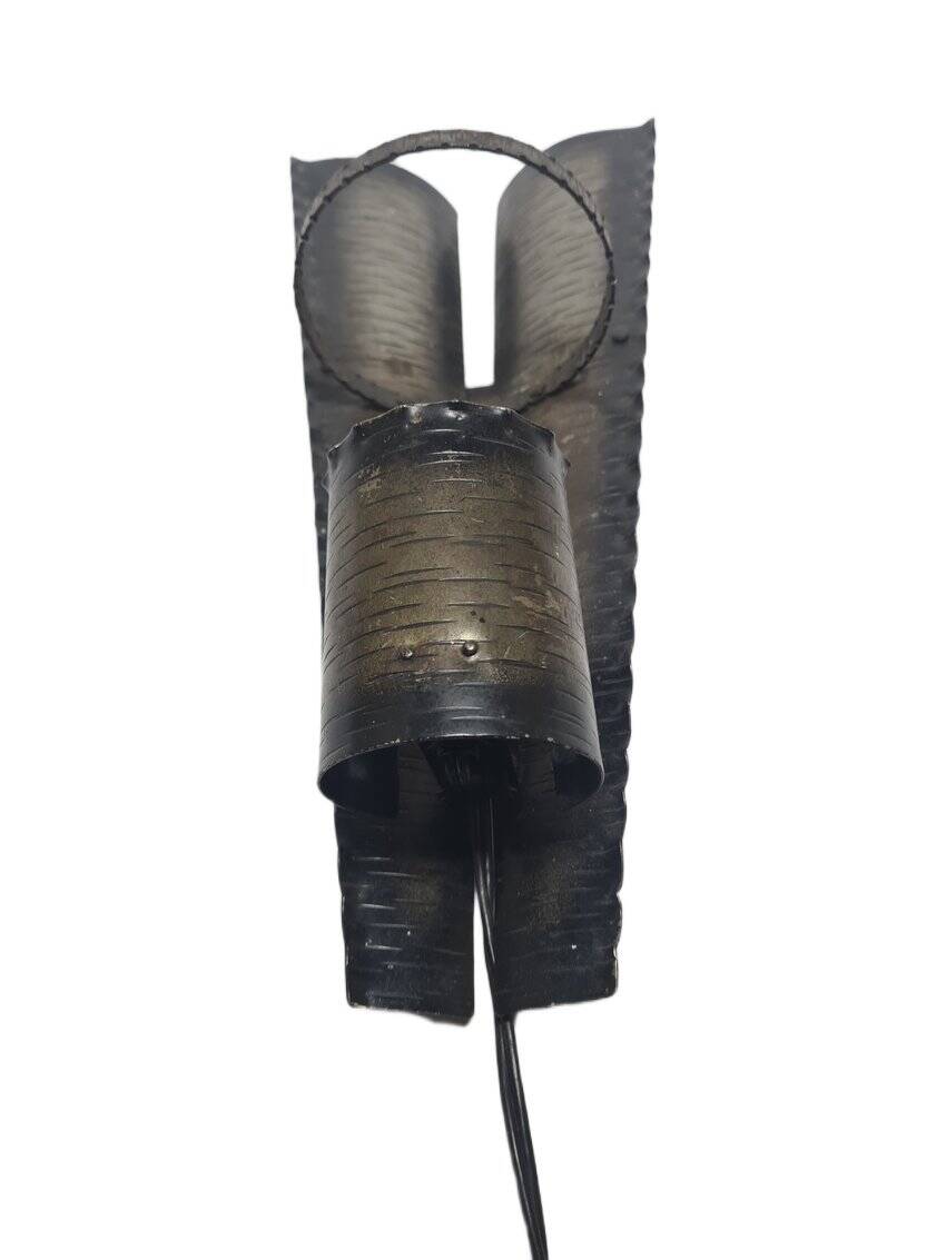 Polish brutalist wall lamp, 1970s