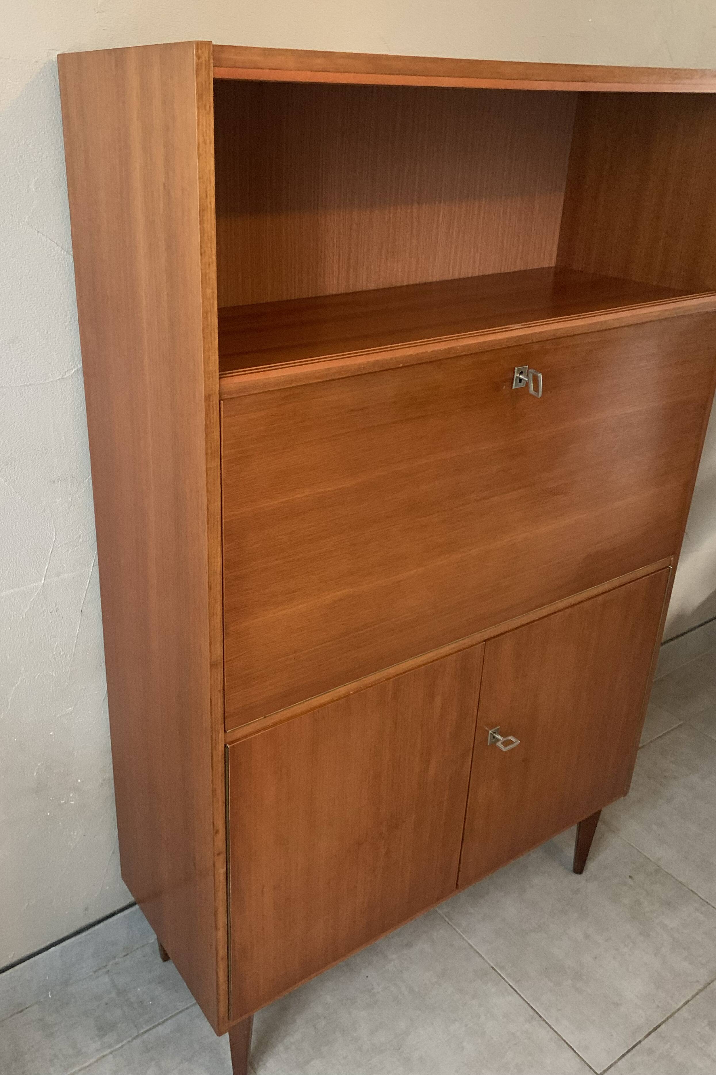 Scandinavian teak secretary, 1960s