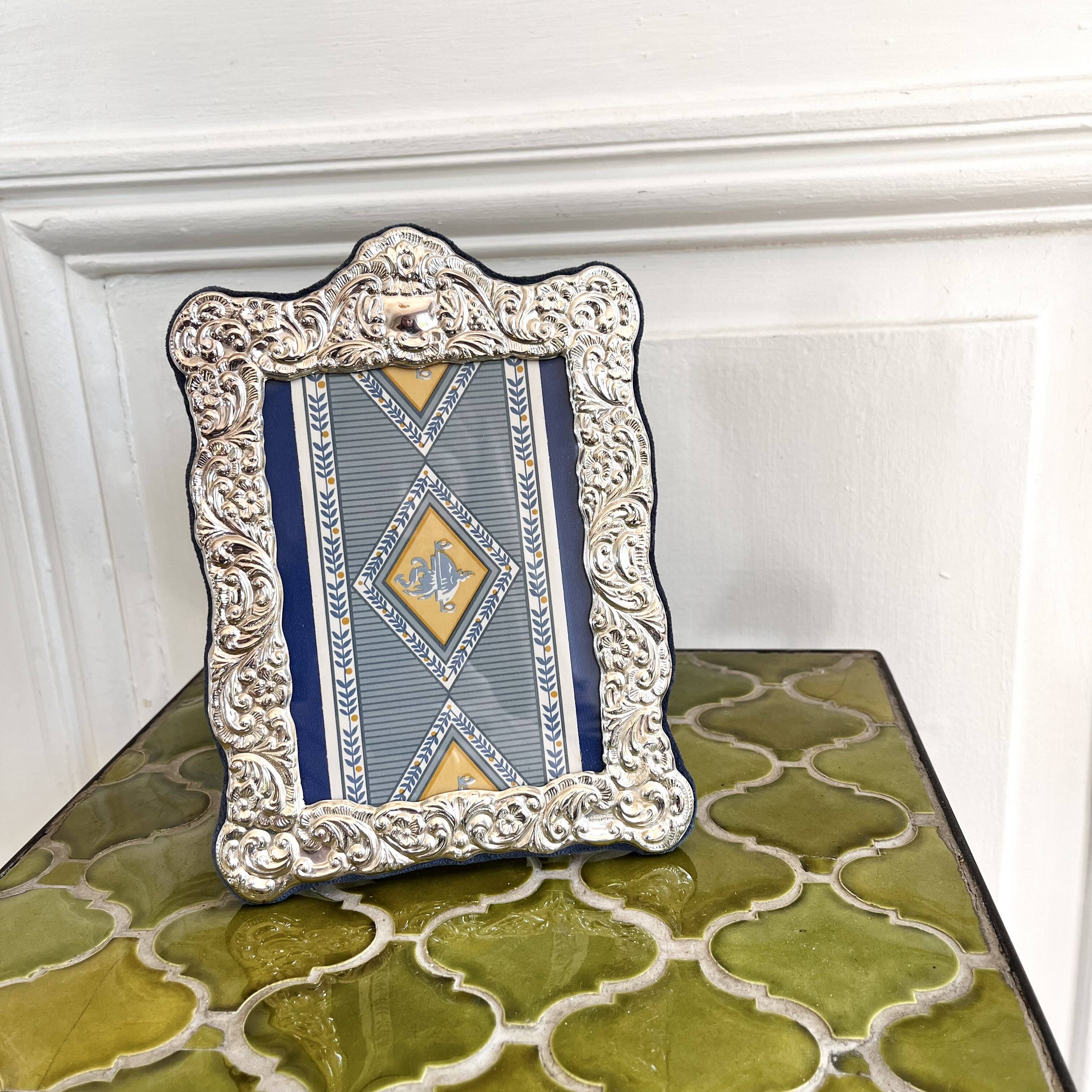 Silver plated photo frame