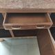 Art Deco Sideboard in Walnut Burl and Marble – 1930s