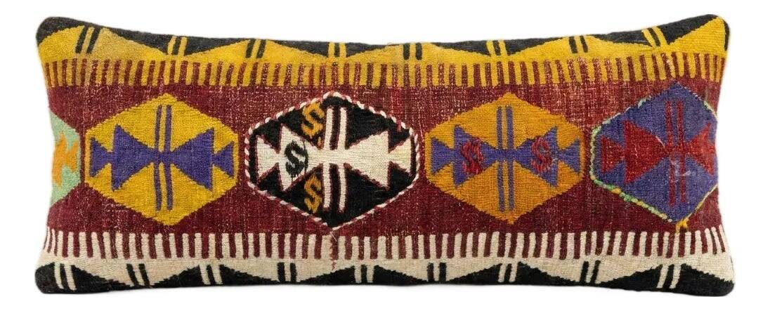 Housse de coussin kilim vintage 36x89 cm