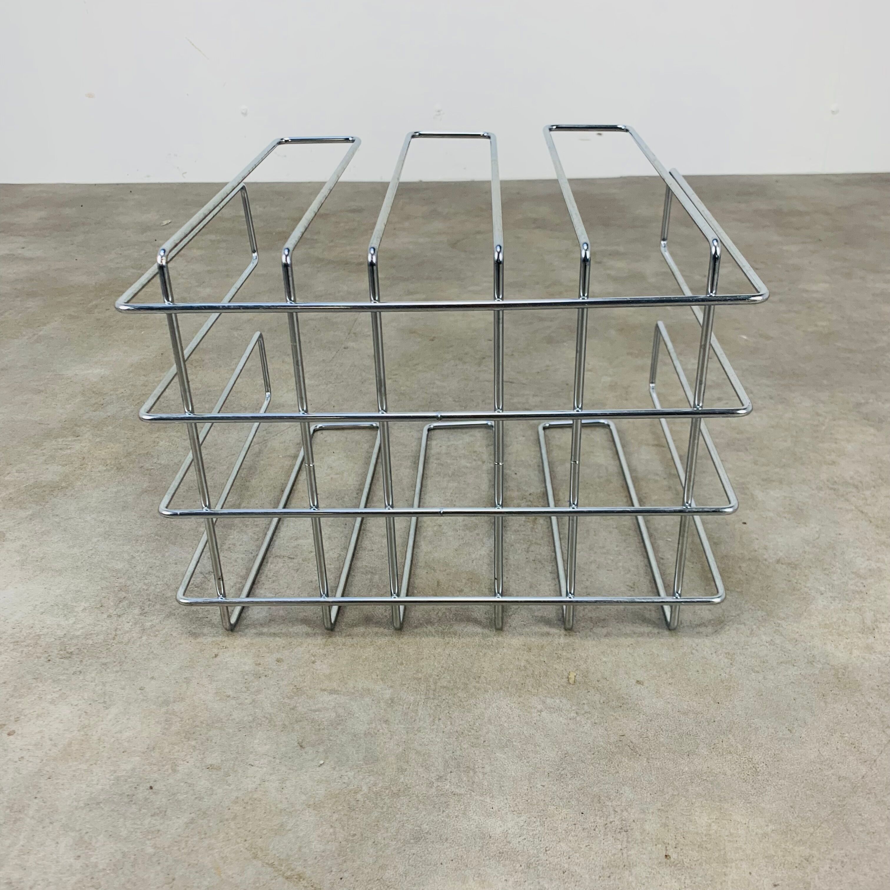 Magazine holder Willi Glaeser chrome 70s