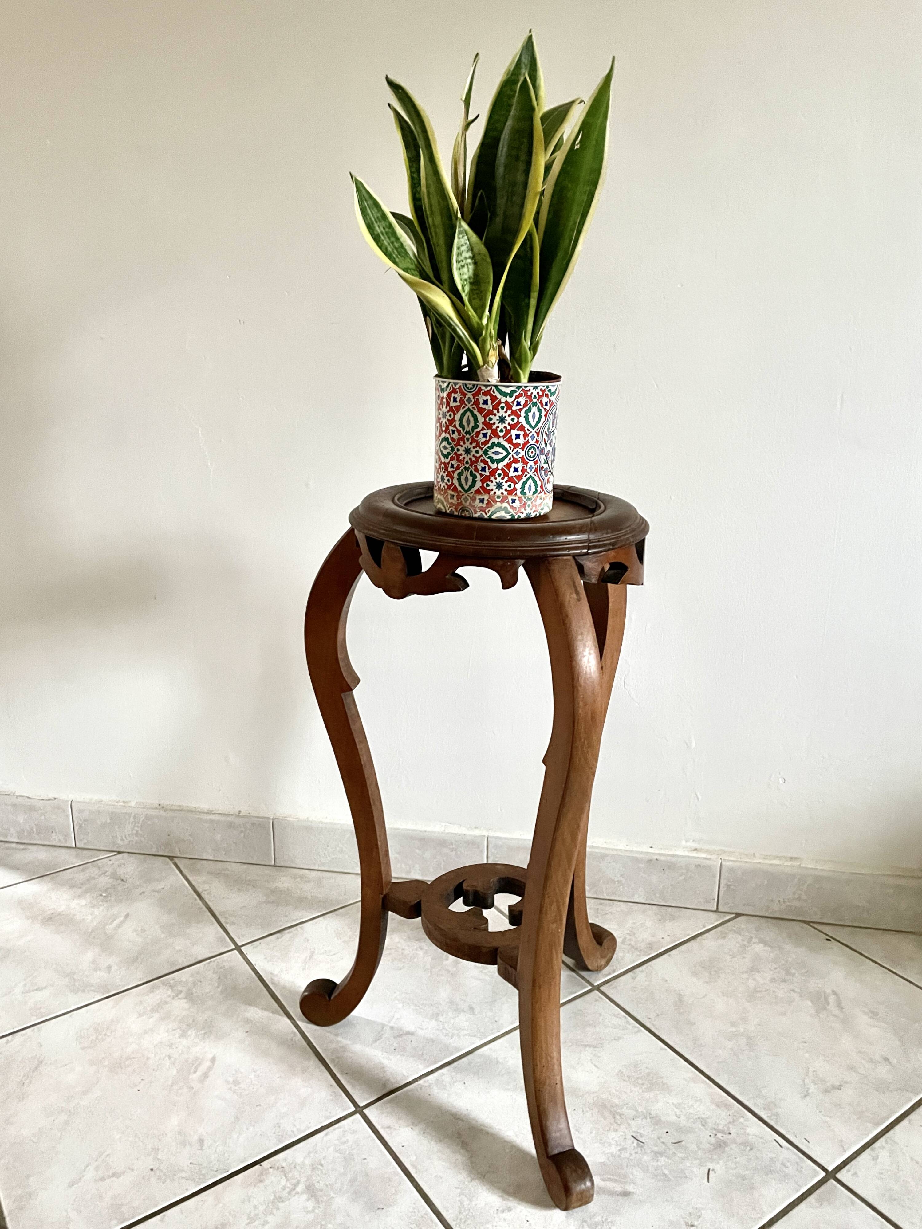 20th century walnut side table