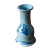 Soliflore en grès bleu émaillé