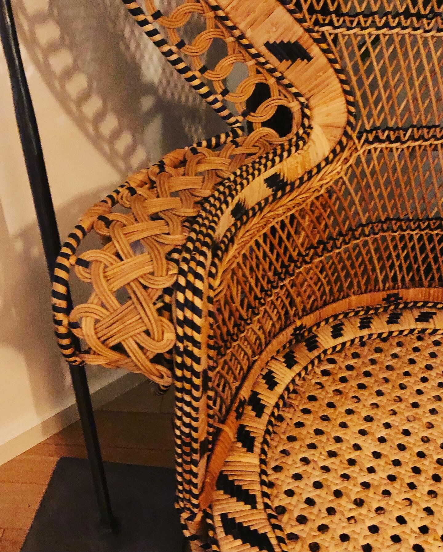 Armchair Emmanuelle vintage rattan