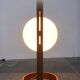 Lampadaire de style spatial suisse en plastique et contreplaqué des années 1960