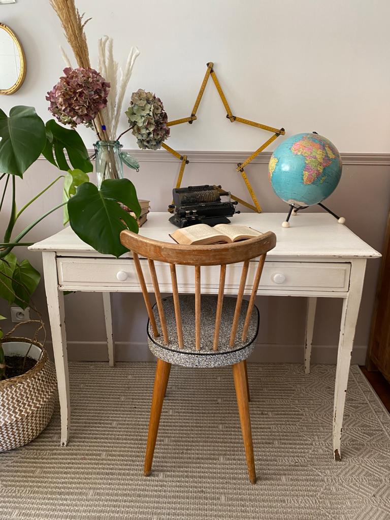 Vintage wooden console desk