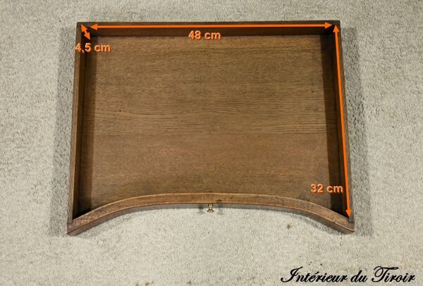 Table Rognon en Moucheté d’Acajou, estampillée “L’escalier de Cristal” – Fin XIXe